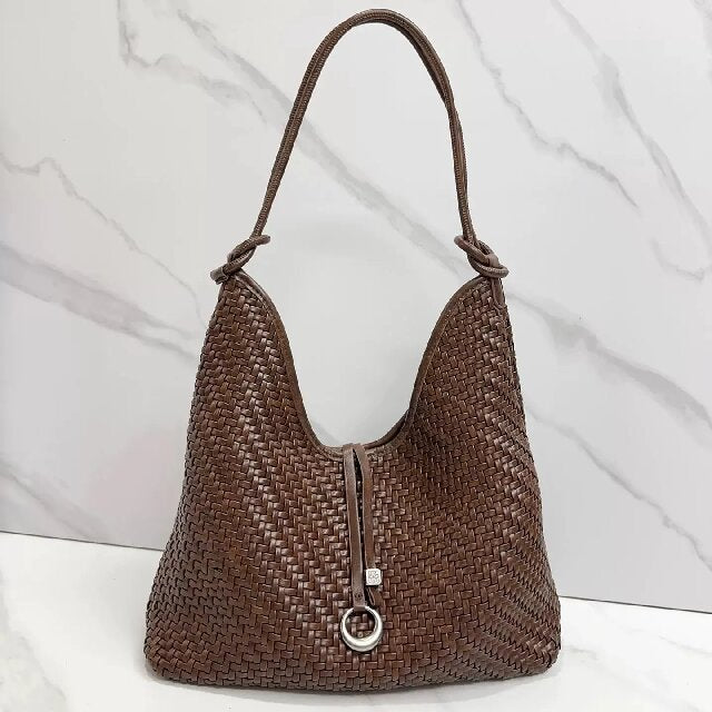 129.99 The styles in the store are the same - fashionable hand-woven leather bags.